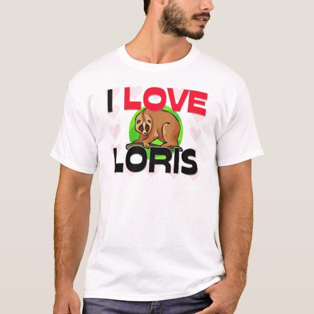 Jag älskar Loris T-shirt (Framsida)