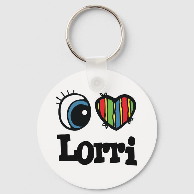 Jag älskar Lorri Nyckelring (Framsida)