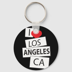 Jag älskar Los Angeles CA Nyckelring