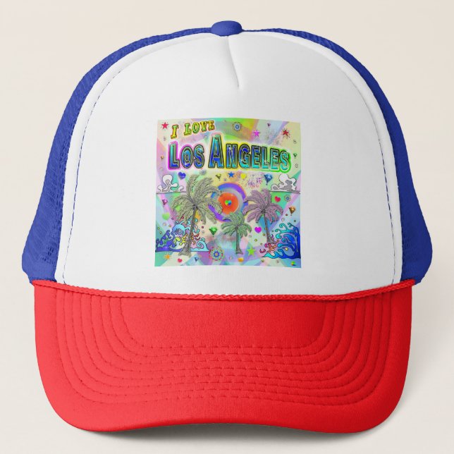 Jag ÄLSKAR Los Angeles Deep Dream Hatt Keps (Framsida)