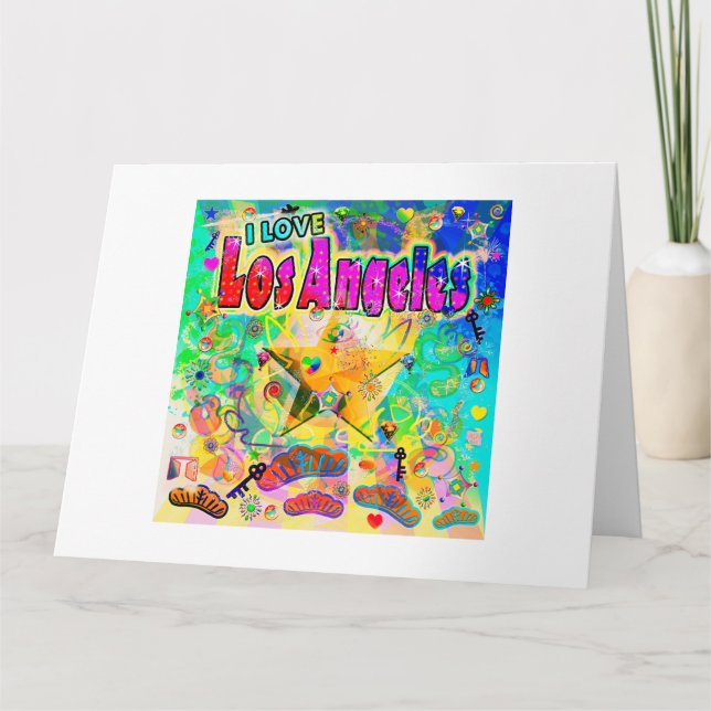 Jag ÄLSKAR Los Angeles Epoch Hour Kort (Framsida)