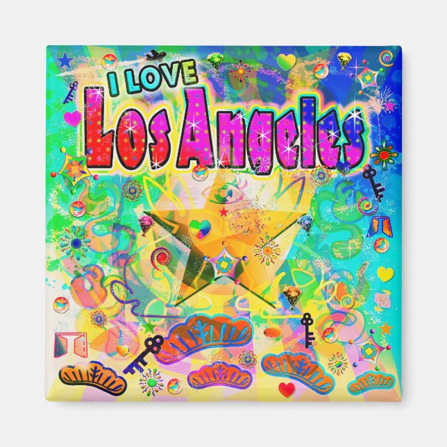 JAG ÄLSKAR Los Angeles Epoch Hour Magnet (Framsidan)
