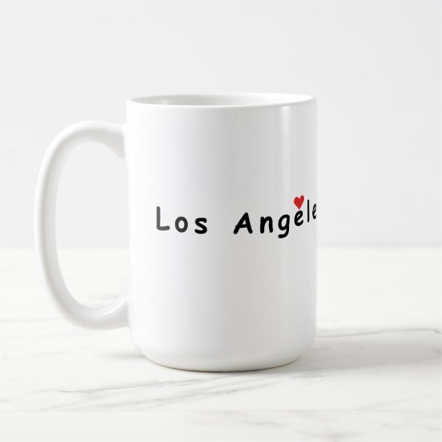Jag älskar Los Angeles Kaffemugg (Vänster)