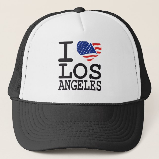 Jag älskar Los Angeles Truckerkeps (Framsida)