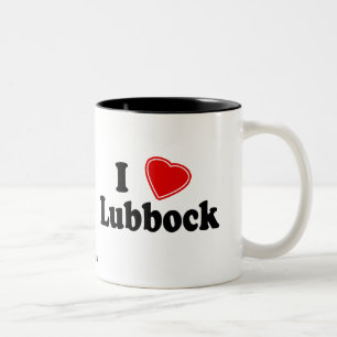 Jag älskar Lubbock Två-Tonad Mugg