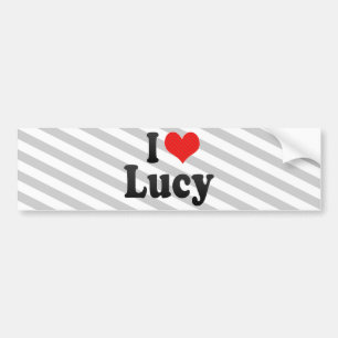 Jag älskar Lucy Bildekal