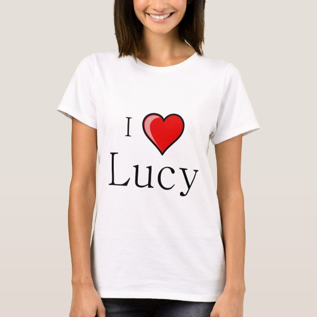 Jag älskar Lucy Tee (Framsida)