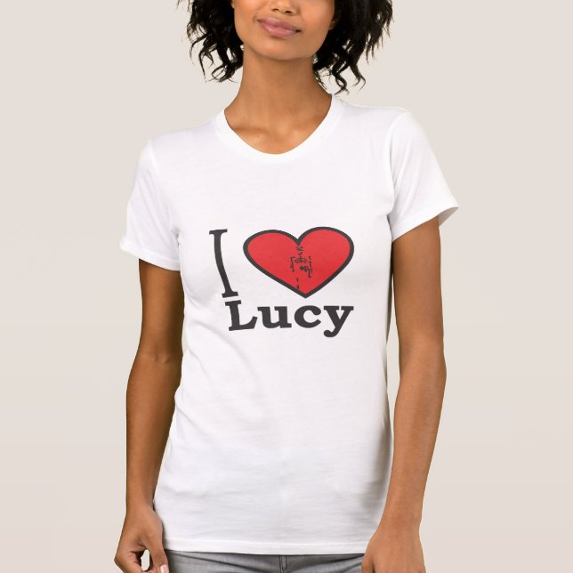 Jag älskar Lucy Tee Shirt (Framsida)
