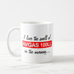 Jag älskar lukten av AVGAS 100LL i morgonmuggen Kaffemugg