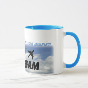 Jag älskar lukten av jeten tankar i morgonen! mugg