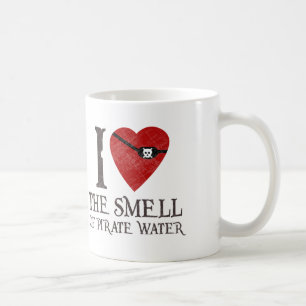 Jag älskar lukten av piratvattenmuggen kaffemugg