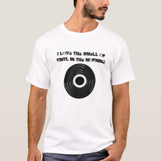 Jag älskar lukten av vinylen tröja (Framsida)