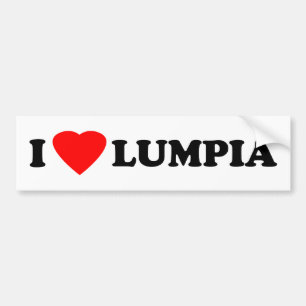 Jag älskar Lumpia Bildekal