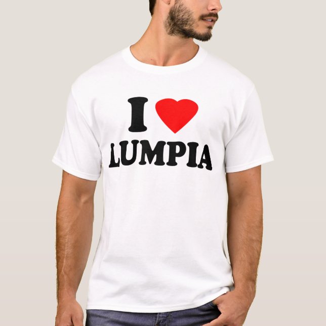 Jag älskar Lumpia Tee Shirt (Framsida)