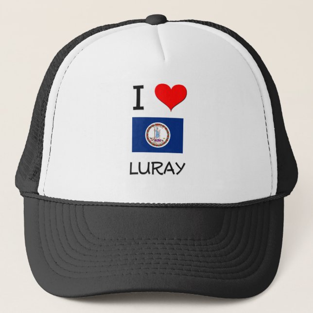 Jag älskar Luray Virginia Truckerkeps (Framsida)