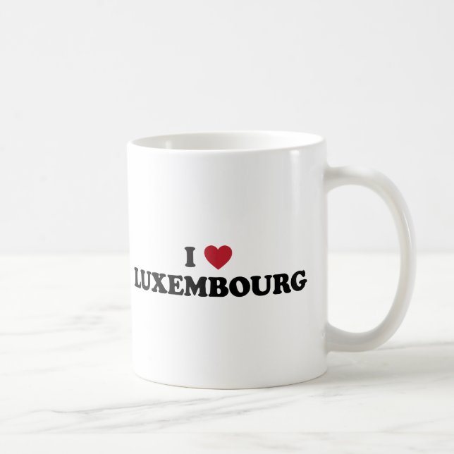 Jag älskar Luxembourg Kaffemugg (Höger)
