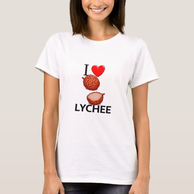 Jag älskar Lychee Tee Shirt (Framsida)