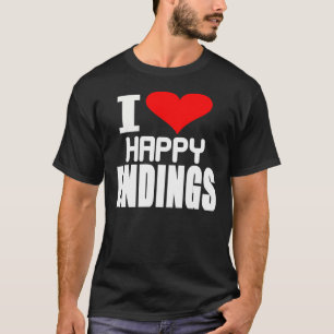Jag älskar lyckliga ändelser -- T-tröja T Shirt