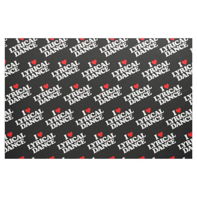 JAG ÄLSKAR LYRISK DANS TYG (Fat Quarter)