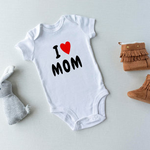 Jag älskar M O M Hjärtan anpassad text MOM T Shirt
