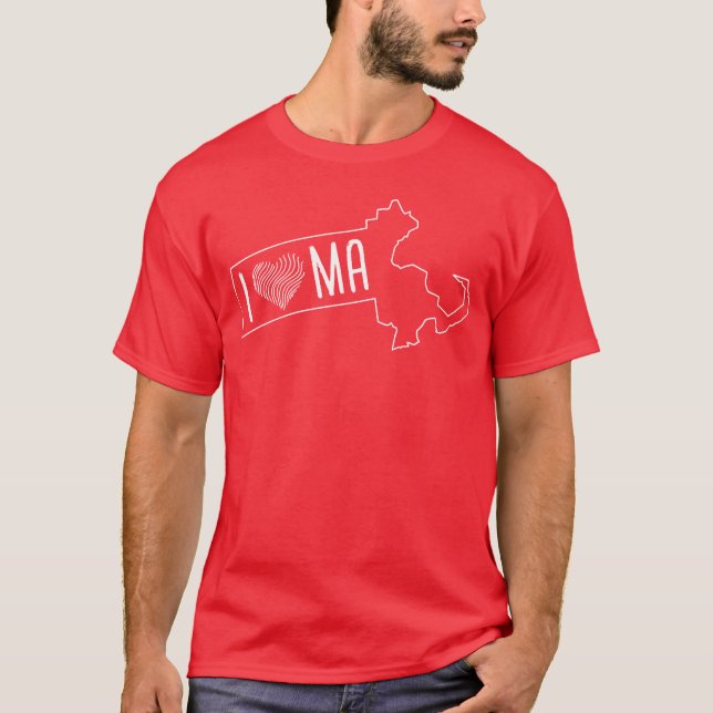 Jag älskar MA-pojken T Shirt (Framsida)