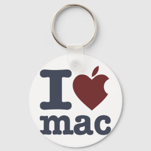 Jag älskar Mac Nyckelring