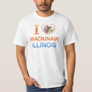 Jag älskar Mackinaw, IL T-shirt