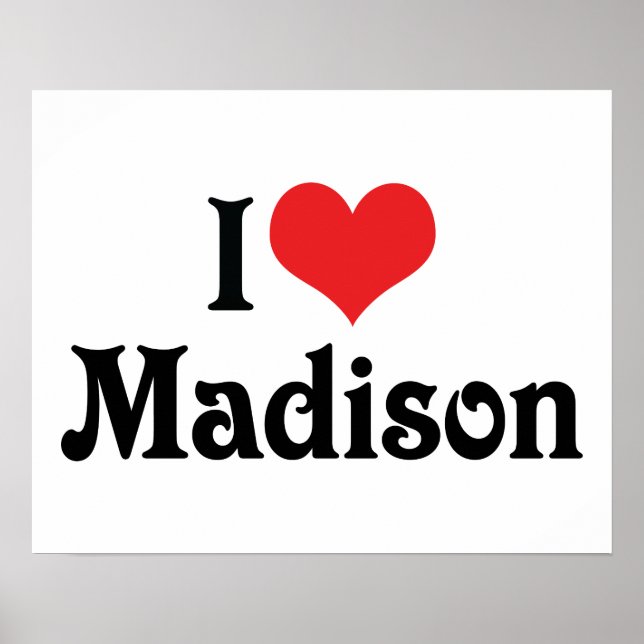 Jag älskar Madison Poster (Framsidan)