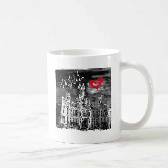 Jag älskar Madrid Kaffemugg (Höger)