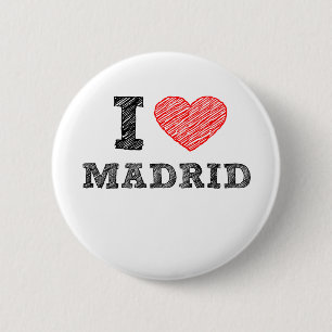 Jag älskar Madrid Knapp