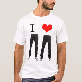 Jag älskar mager jeans tee shirt