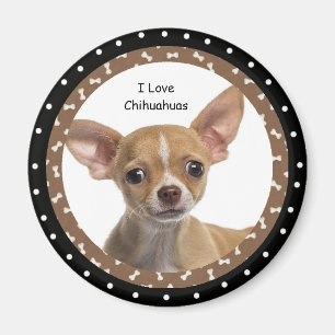 Jag älskar magneten för Chihuahuas 2 Magnet