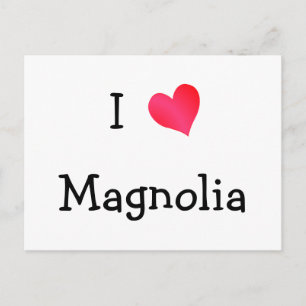 Jag älskar Magnolia Vykort