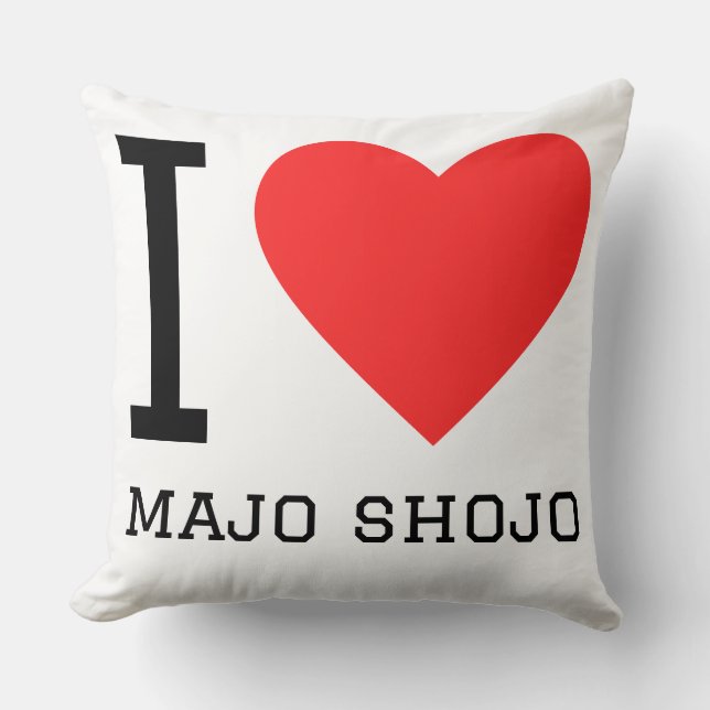 Jag älskar maho shojo kudde (Framsida)