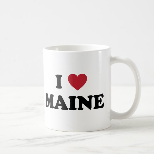 Jag älskar Maine Kaffemugg (Höger)