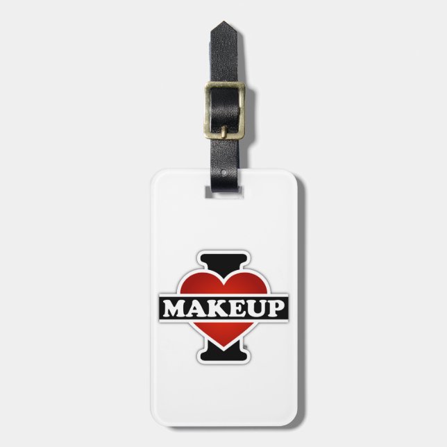 Jag älskar Makeup Bagagebricka (Vertikal Framsida)