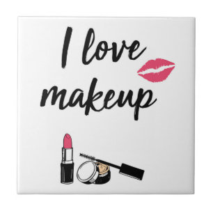 Jag älskar Makeup Kakelplatta