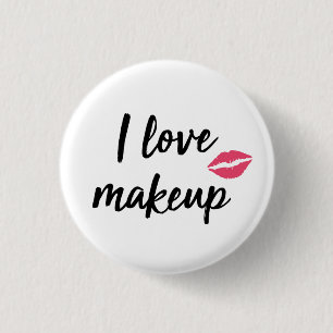 Jag älskar Makeup Knapp