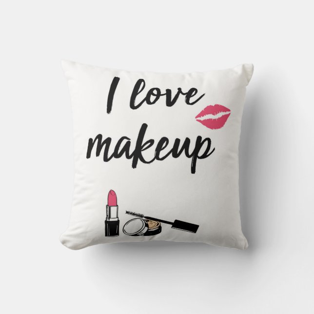 Jag älskar Makeup Kudde (Framsida)