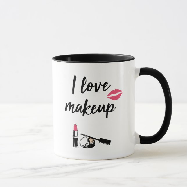 Jag älskar Makeup Mugg (Höger)