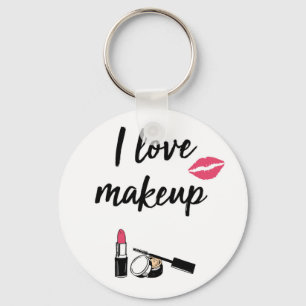 Jag älskar Makeup Nyckelring