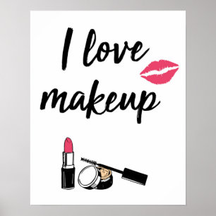 Jag älskar Makeup Poster