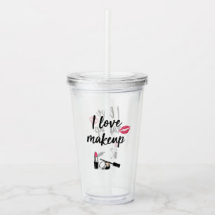 Jag älskar Makeup Take Away Mugg