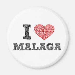 Jag älskar Málaga Magnet
