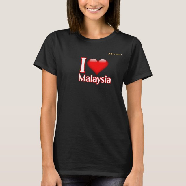 Jag älskar Malaysia T Shirt (Framsida)
