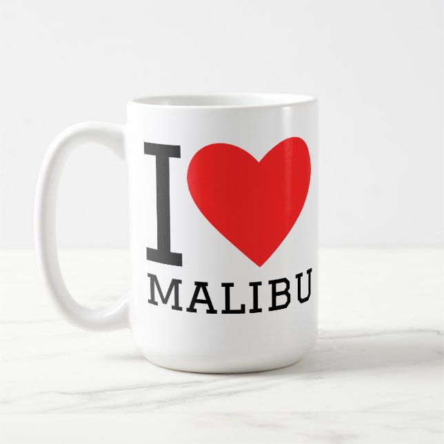 Jag älskar malibu  kaffemugg (Vänster)