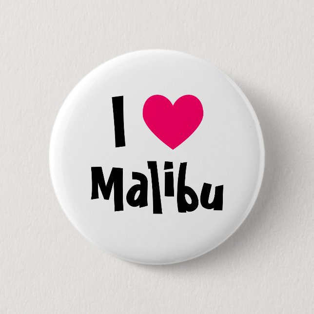 Jag älskar Malibu Knapp (Framsida)