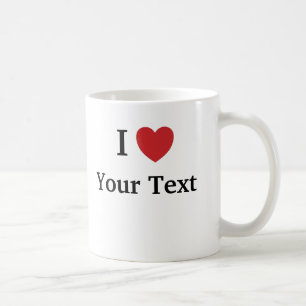 Jag älskar mallmuggen - tillfoga text kaffemugg