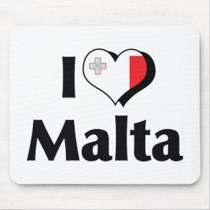 Jag älskar Malta Flagga Musmatta