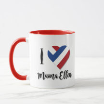 Jag älskar Mama Ellen med Nederländernas flagga